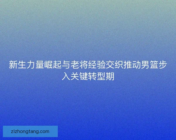 新生力量崛起与老将经验交织推动男篮步入关键转型期
